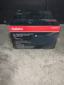 lot 63 image: Galanz 1.2 cu. ft. Countertop ToastWave 4-in-1 Convection Oven, Air Fry, Toaster Oven, Microwave in Black. See Pictures