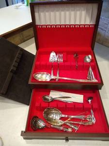 lot 140 image: Partial Flatware Set in Box