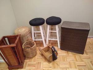 lot 84 image: Baskets & Stools Lot