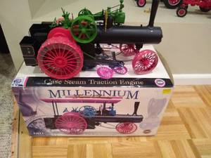 lot 165 image: Millennium Farm Classics Case Steam Traction Engine w Original Box