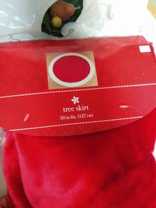 lot 45 image: 12 Ft. Pre-lit Christmas Tree w Skirt