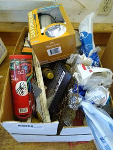 lot 220 image: Boxes of Misc Hardware & tools