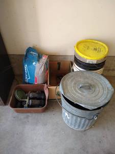 lot 237 image: Misc Mortar, Buckets, Etc