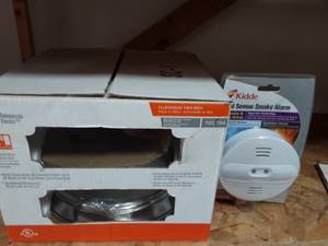One New Ceiling Light Fixture & New Smoke Alarm