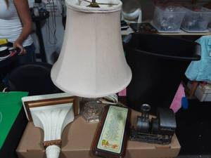 Crystal Lamp & Other Home Decor