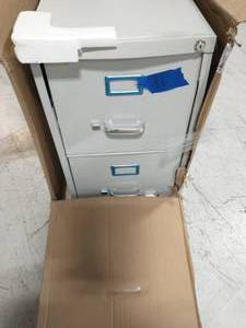 LORELL 15 in. x 25 in. x 28.4 in. 2-Drawer Light Gray Vertical file