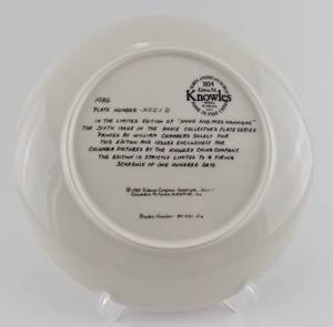 Vintage 1985 Bradford Exchange  Knowles China Co. Annie And Miss Hannigan From Anne Collectors Plate Series