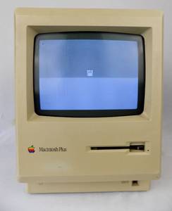 (2 of 2) Vintage 1987 Apple Macintosh Plus Model M001A (powers up, but working condition unknown)