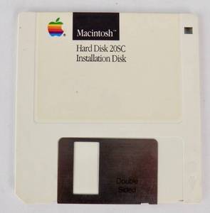 Vintage 1987 Apple Hard Disk 20SC Model M2603 with Power Cord & Interface Cable (fits macintosh plus computers lots 2 & 3)