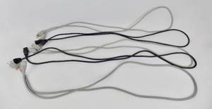 (used) Variety of  Power Cords, Cables, Connectors, And Plug-ins That Were Used With The Vintage Apple Computers