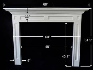 (Used - Excellent Condition) Beautiful Traditional Fireplace Mantel and Surround