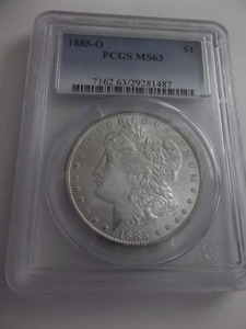 lot 6 image: 1885 O Morgan Silver Dollar