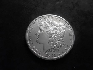 lot 17 image: 1881 S Morgan Silver Dollar
