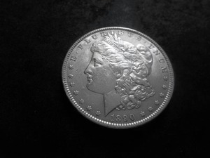 lot 28 image: 1890  Morgan Silver Dollar