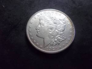 lot 45 image: 1921 S Morgan Silver Dollar