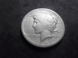 lot 46 image: 1921 Peace Silver Dollar-100 Year Anniversary Coin High Relief