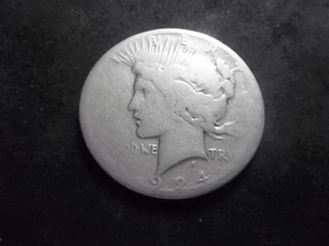 lot 53 image: 1924 S Peace Silver Dollar