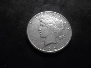 lot 55 image: 1925 S Peace Silver Dollar