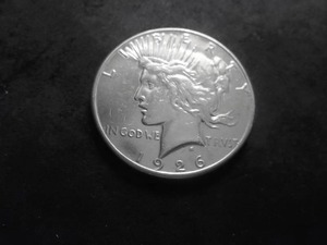 lot 58 image: 1926 S Silver Peace Dollar