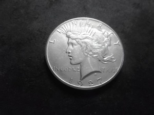 lot 59 image: 1927 Peace Silver Dollar