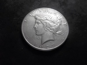 lot 61 image: 1927 S Peace Silver Dollar