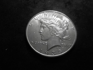 lot 68 image: 1935 S Peace Silver Dollar