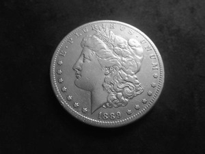 lot 26A image: 1889 CC Morgan Silver Dollar