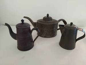lot 82 image: Collection of Three Antique Coffee Pots