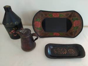 lot 84 image: Collection of Antique Metal Serving Items