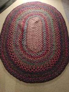 lot 439 image: Vintage Braided Rug