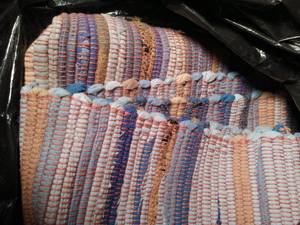 lot 451 image: Handmade Rag Rug