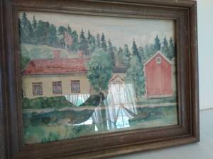 lot 60 image: Framed Watercolor