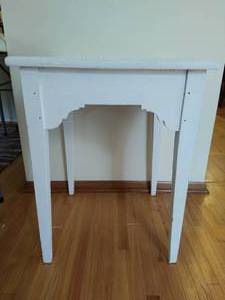 lot 24 image: Antique White Side Table