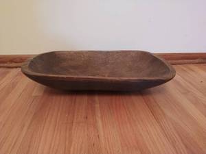 lot 340 image: Old Hand Carved bowl
