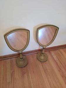 lot 368 image: Pair of Old Jewelry or Make Up Mirrors