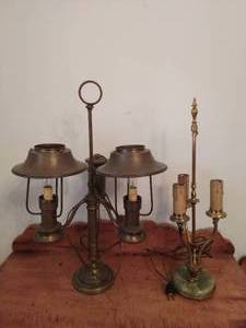 lot 375 image: Two Vintage Stem Lamps