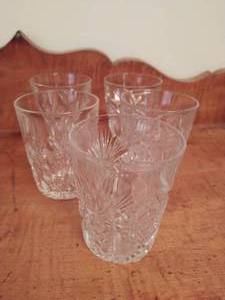 lot 379 image: 5 Crystal Glasses