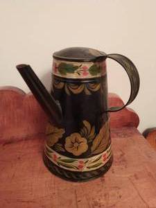 lot 388 image: Old Tin Coffee or Tea Pot