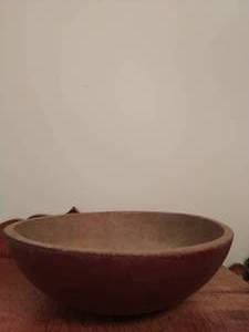 lot 390 image: Old Primitive Hand Carved Bowl
