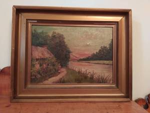 lot 395 image: Old Signed Painting
