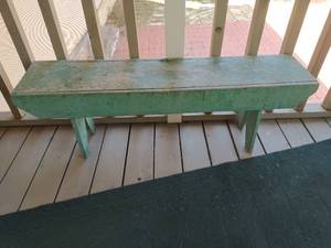 lot 479 image: Green Wood Bench