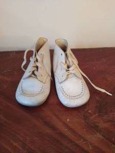 lot 108 image: Vintage Leather Doll Shoes