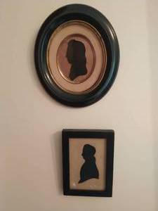 lot 167 image: Two Pieces Of Framed Silhouette Art