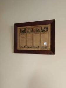 lot 190 image: Vintage Framed Family Tree