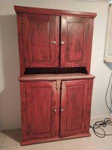 lot 222 image: Vintage Pie Cabinet