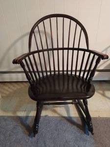 lot 224 image: Vintage Wood Rocking Arm Chair