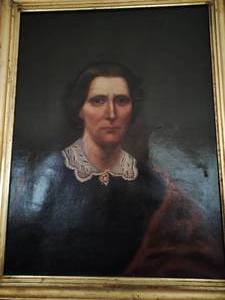 lot 94 image: Vintage Framed Painting of a Woman