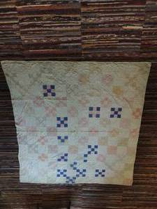 lot 262 image: Old Handmade White Quilt