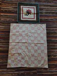 lot 267 image: Old Baby Blanket Quilt and Sham