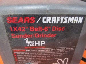 Craftsman BeltDisc Sander